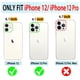 thumbnail image 2 of Leather Magnetic Wallet Case for iPhone 12/12 Pro - Shockproof, Credit Card Holder, Screen Protector & Kickstand Included!, 2 of 3