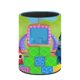thumbnail image 3 of Popiz baby tv-theme Cylinder Pen Holder Pencil Organizer with Flannel Lining PVC Leather Material Cardboard Base for study work 10*8CM, 3 of 6