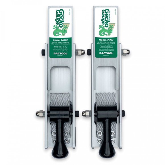 Kit de montaje de revestimiento PacTool SA902 Gecko Gauge para revestimiento de fibrocemento de 5/16 pulgadas
