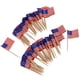 thumbnail image 3 of 100 piezas decorativas bandera palillos fiesta comida decoraciones América, 3 of 3