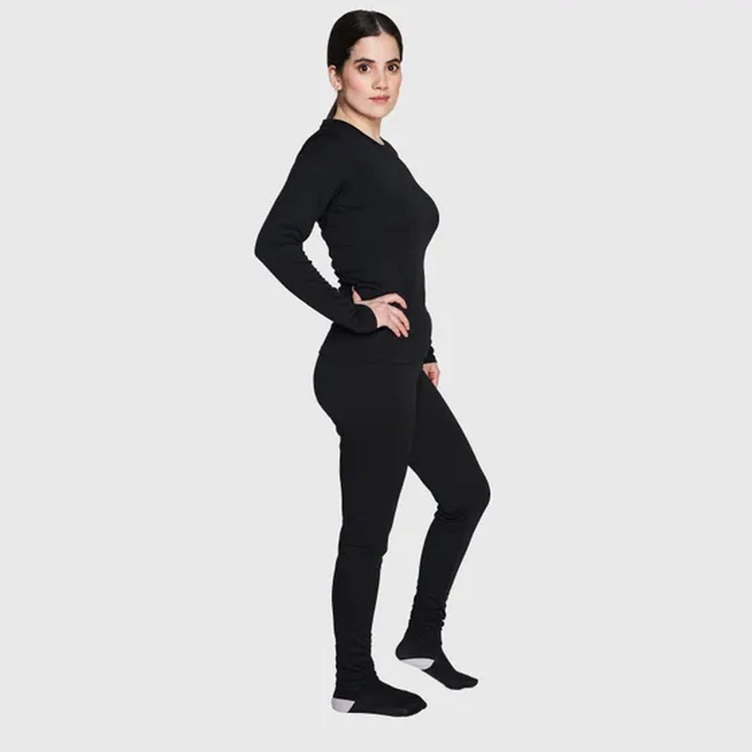 Jayson - Primera Capa Mix Polera Y Pantalón Mujer Negro M