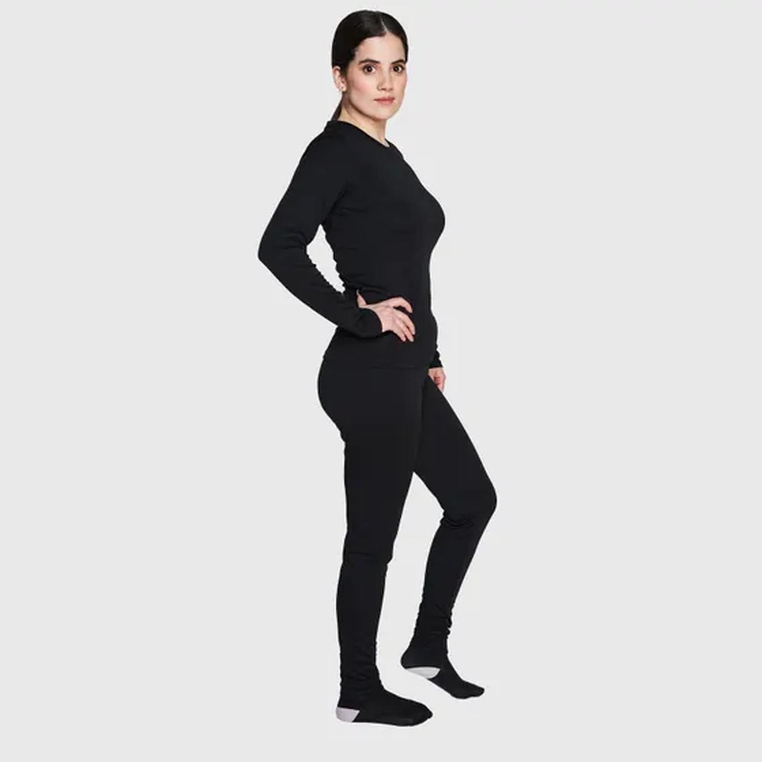 Jayson - Primera Capa Mix Polera Y Pantalón Mujer Negro S