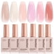 thumbnail image 1 of Set de esmaltes de uñas en gel Beetles Nude, 6 colores con gel UV, 1 of 7