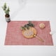 thumbnail image 1 of XmhyTop Juego de 6 Manteletes Individuales para Mesa, Hechos de PVC Resistente, Antideslizantes y Termorresistentes, Ideal para Hogares, Restaurantes y Cocinas, Estilo B, 45*30cm, Rosa, 1 of 3