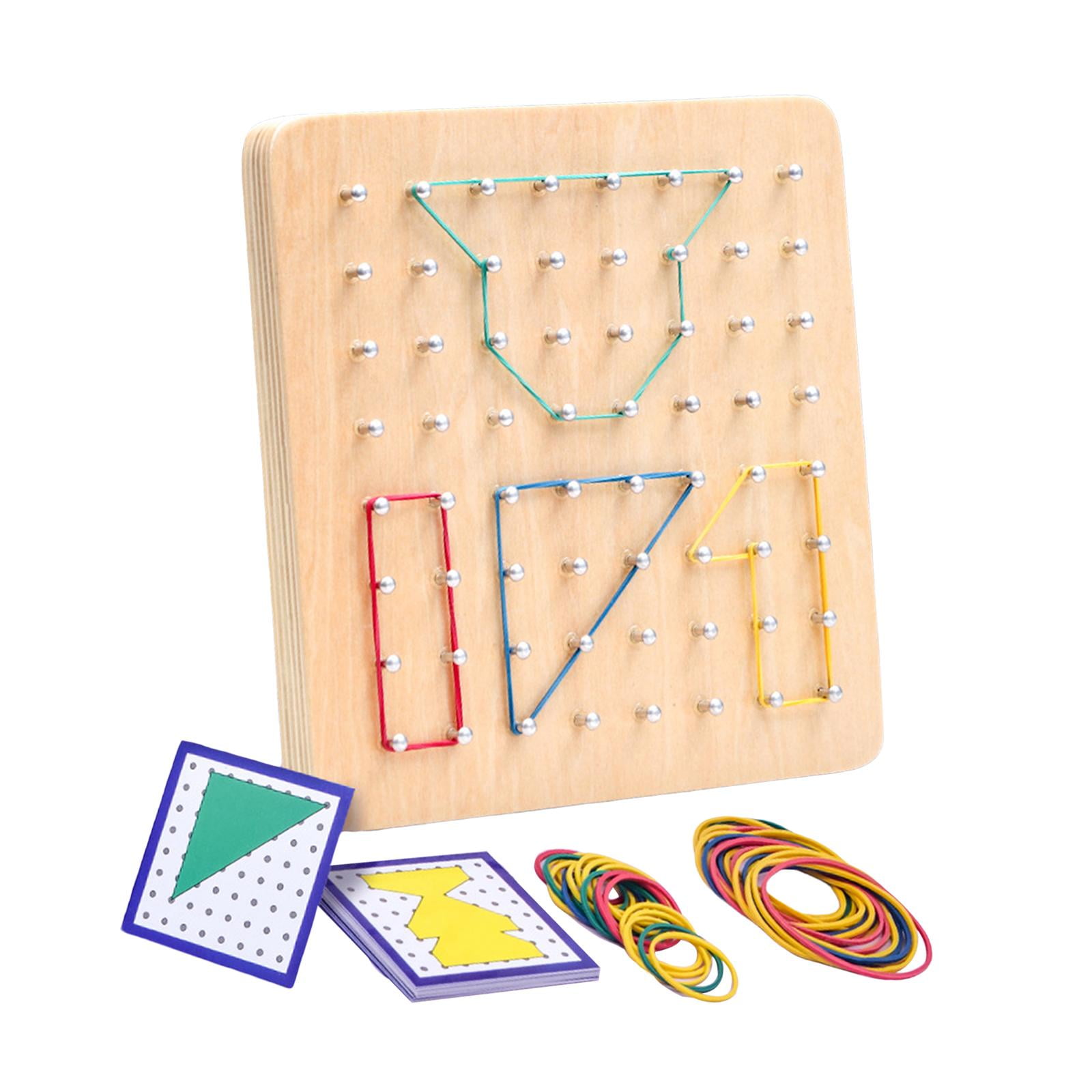 Bothyi - Bloque De Vástago Para Niños, Geoboard, Juguetes Educativos Gráficos, Juguete De Bloque De Rompecabezas