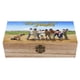 thumbnail image 1 of El Equipo de la Casa Caja Organizadora de Madera Rústica - Caja Decorativa Multifuncional para Escritorio, Hogar, Oficina, Joyas y Manualidades, 1 of 6