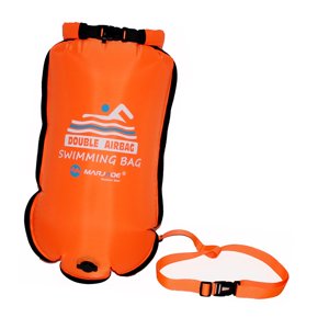Ioensy - Boya De Natación Con Asa, Bolsa Impermeable Para Pesca, Kayak, Entrenamiento De Natación, Color Naranja