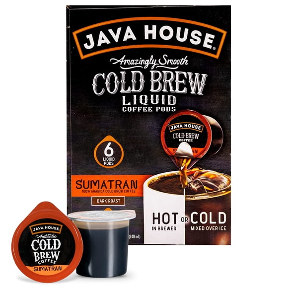 Cápsulas de cold brew Java House Sumatran Dark Roast, 6 unidades