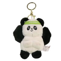 Magideal - Llaveros De Peluche De Animales, Bolsas De Favores, Monedero De Animales Musculosos Para Llaves, Llaveros De Muñecos De Peluche De Animales Para Niños Panda