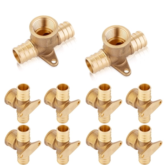 Conector en T PEX EFIELD 3/4" x 3/4" x 1/2" NPT - Pack de 10 unidades