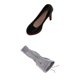 thumbnail image 4 of Vestido De Suéter Sin Espalda 1/6 Y Zapatos De Tacones Altos Para Figura De Acción De 12 Pulgadas, 4 of 6