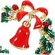 thumbnail image 5 of 1 Par De Guirnaldas De Hojas De Diamante Navideño Pendientes De Campana Pendientes Navideños En Forma De Arco Pendientes De Mujer, 5 of 6