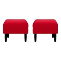 Bodevir - Set Pouf Sky 1C Felpa 00 Rojo
