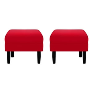Bodevir - Set Pouf Sky 1C Felpa 00 Rojo
