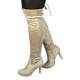 thumbnail image 2 of Bota Larga Gamuza Mujer 30 Yassne Beige, 2 of 4
