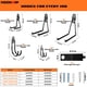 thumbnail image 2 of Ganchos para garaje HOOKNIP, paquete de 16, acero resistente con recubrimiento, 2 of 8