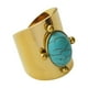 thumbnail image 4 of Anillo De Dedo Creativo Retro Anillo Vintage Para Regalos De Cumpleaños Fiesta Aniversario Azul, 4 of 5