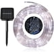 thumbnail image 3 of Cuerda de luces LED solares de 12 m y 100 LED, resistentes al agua IP68, luces de hadas solares para exteriores, luces navideñas para fiestas y Navidad., 3 of 8