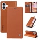 thumbnail image 1 of Funda Billetera de Cuero para iPhone 16 Plus con Tarjetero y Soporte - Tapa Magnética Marrón, 1 of 6