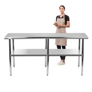 Prochef - Mesón Centro Eco Acero Inoxidable 200X60X85 Cm.