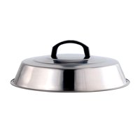 Bothyi - Cubierta Para Rociar Asar A La Parrilla Cubierta Para Cocinar Al Vapor De Acero Inoxidable De 12,2 Pulgadas Para Barbacoa De Hamburguesas