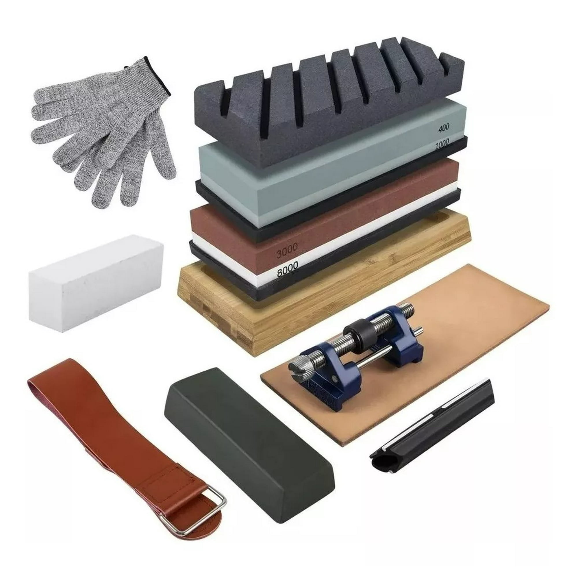 D&m - Juego Completo De Piedras De Afilar Cuchillos.