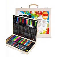 Genérico - Caja De Madera Kit De 180 Lápices