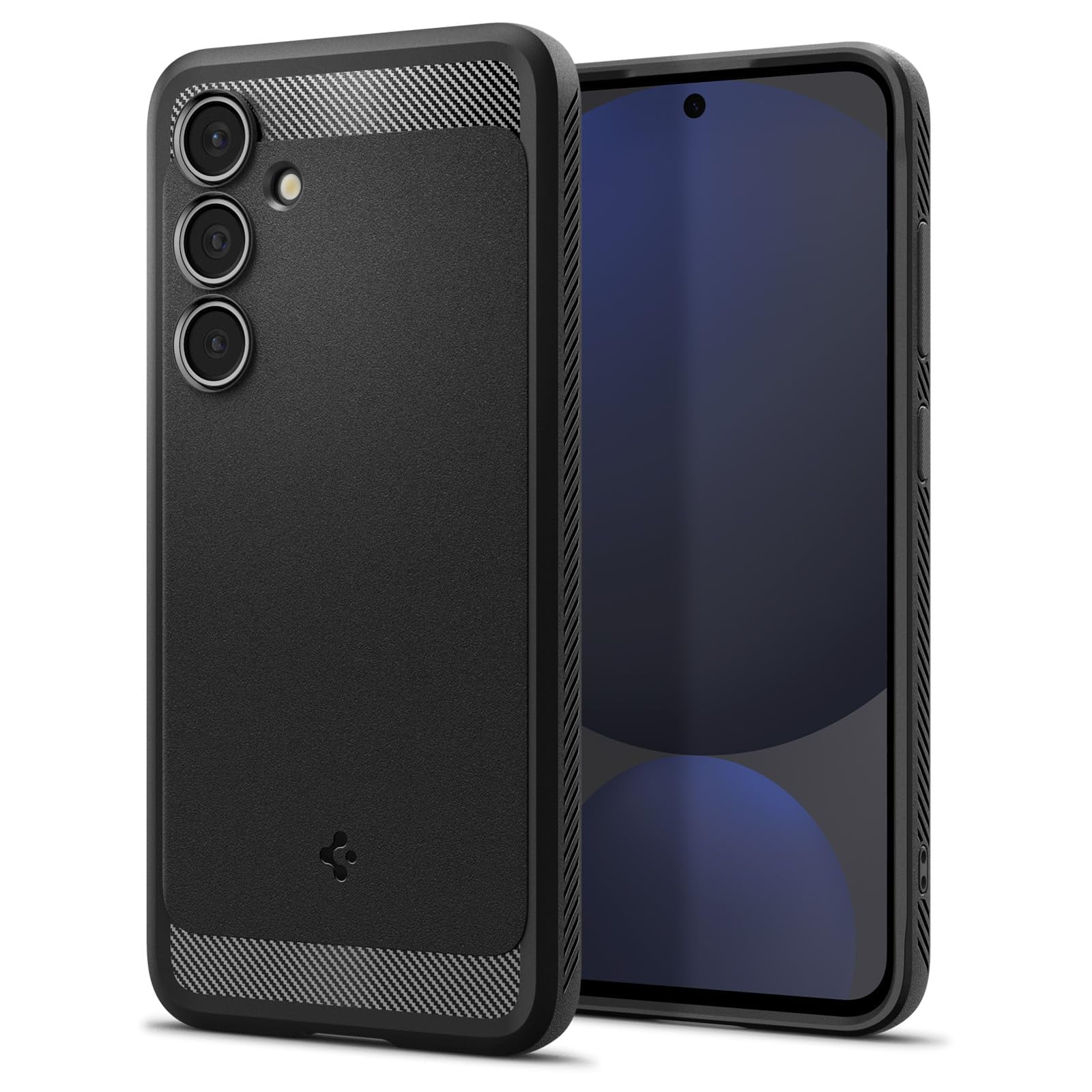 Funda Spigen Rugged Armor Para El Galaxy S24 Fe 2024, Color Negro Mate