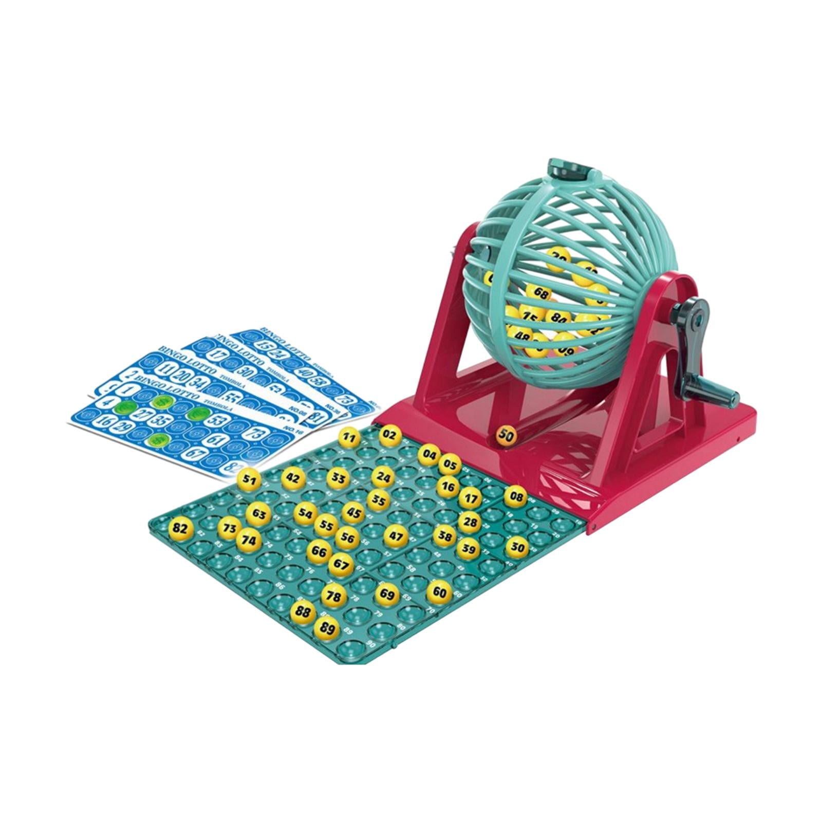 Bothyi - Juego De Bingo Con Fichas De Bingo Y Bolas De Bingo Con Jaula Para Fiestas Y Reuniones Navideñas