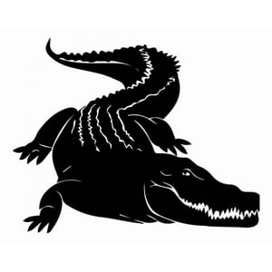 Rienda Libre Graphics - Decomural Crocodile Reptile Animals Ws-32652