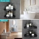 thumbnail image 3 of Estante de esquina adhesivo Hoomtaook para baño, 2 niveles, 3 of 7
