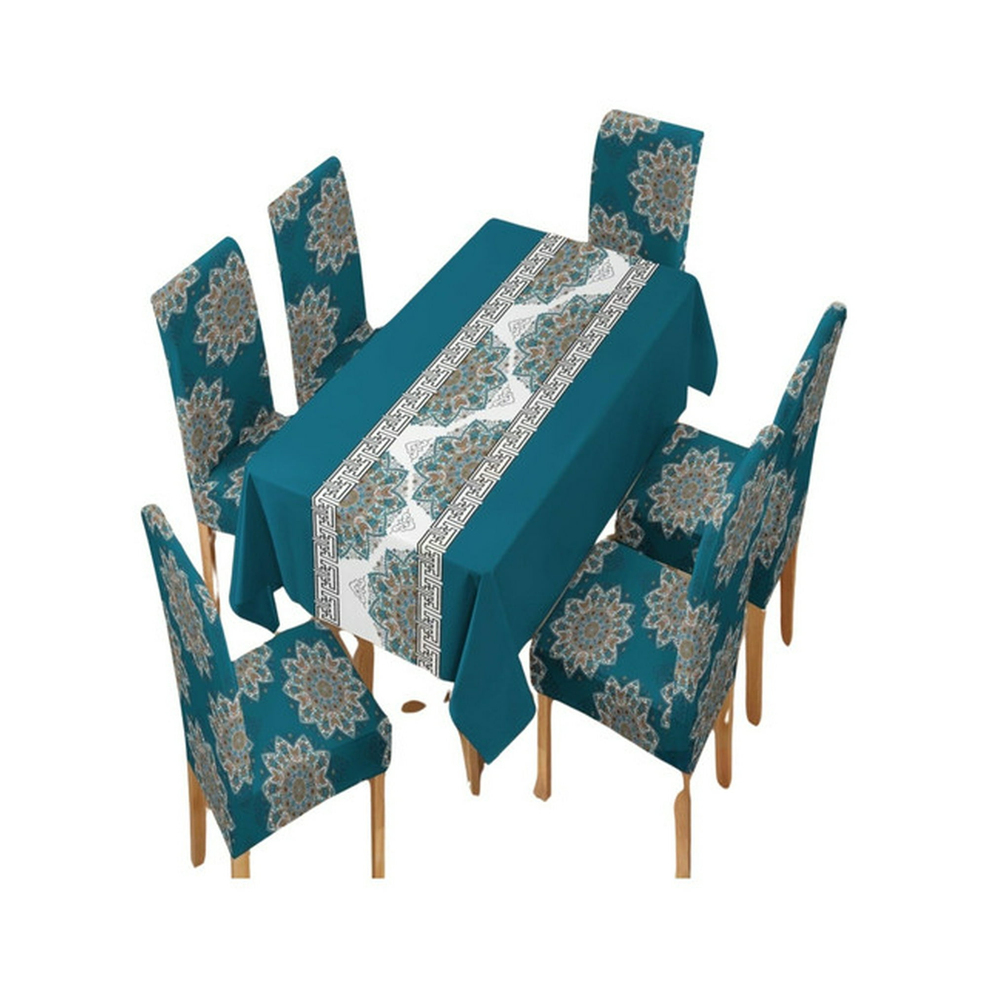 Decoideasemi - Juego De Mantel Más 6 Fundas De Sillas