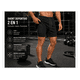 thumbnail image 3 of Short Deportivo Hombre Pantalones Cortos Secado Rápido Sport NEGRO TALLA XXL, 3 of 5
