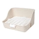 thumbnail image 1 of Caja de arena para conejos, inodoro para mascotas, bandeja de limpieza desmontable portátil, entrenamiento para ir al baño, rincón para cobayas, , blanco, 1 of 5