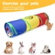 thumbnail image 5 of Cat Tunnel Sheldamy de 2 vías para gatos de interior con Play Ball Rainbow, 5 of 7