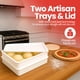 thumbnail image 4 of Kit de cajas de prueba DoughMate para masa y pan para pizza, 2 bandejas con tapa, 4 of 6