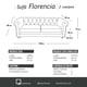 thumbnail image 3 of Sofa Florencia 2C Tela Velvet Beige, 3 of 6