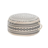 Bothyi - Funda De Puf Grande Para Decoración De Dormitorio, Reposapiés Tejido Hecho A Mano Decorativo Texturizado