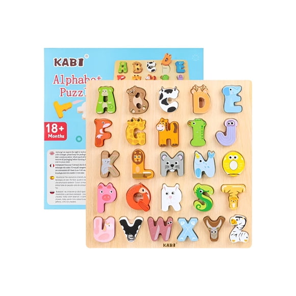 Abecedario Encajable de Madera con Animales KABI