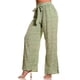 thumbnail image 1 of Pantalón Palazzo Mujer Cintura Elasticada Casual Eventos Flores 091, 1 of 2