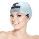 thumbnail image 5 of Fargo Gorro de Natación de Licra, Gorro de Baño de Tela Cómoda, Gorro Elástico Antideslizante para Hombres, Mujeres y Niños, 5 of 6