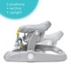 thumbnail image 2 of Asiento de suelo para bebés de verano para bebés que aprenden a sentarse en 2 posiciones, color gris, 2 of 5