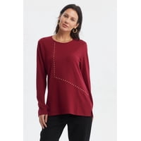 Fashionspark - Polera Mujer Slim Rojo - Ll