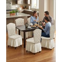 Mylhogar - Pack De 6 Fundas Protectoras Para Sillas Tejido 3D