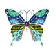 thumbnail image 1 of Valla de mariposas de metal para decoración de jardín, gran escultura de mariposa para terraza al aire libre, patio trasero, balcón, color rojo, 1 of 5