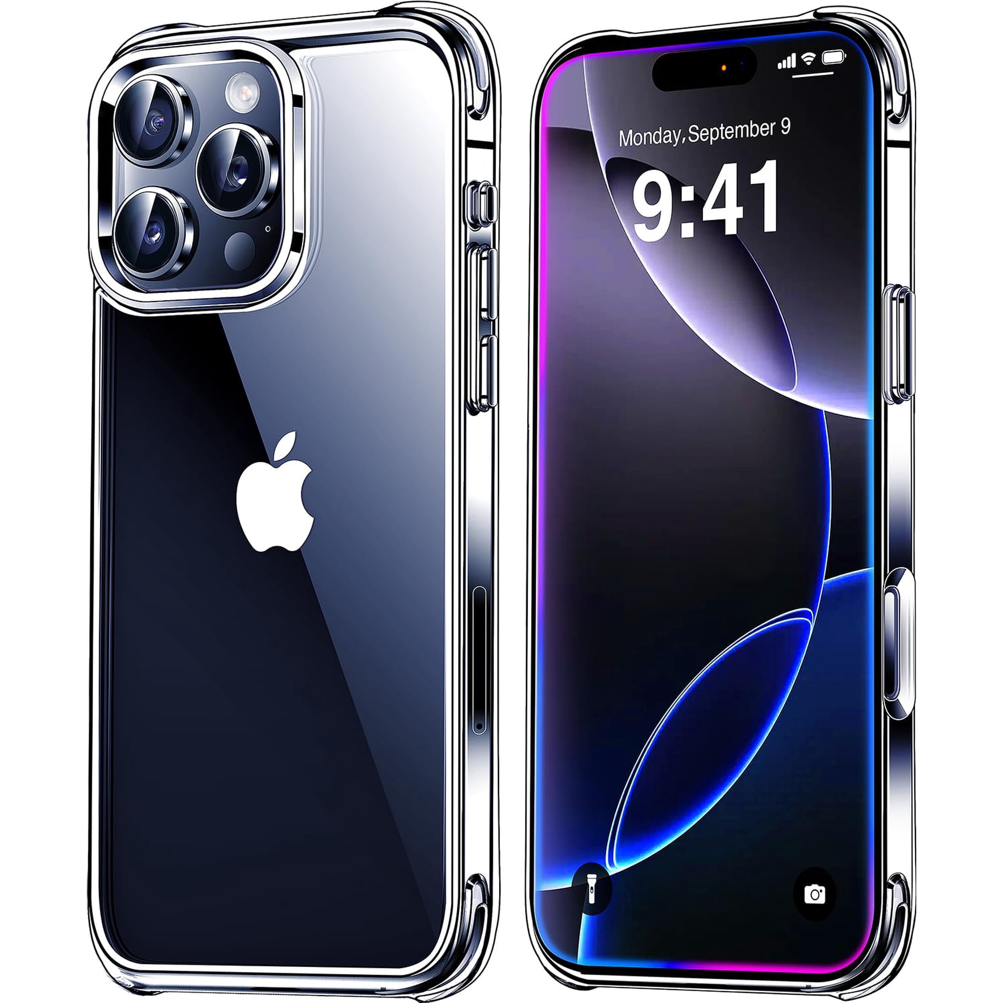 Funda Mkeke Para Iphone 16 Pro, Transparente, A Prueba De Golpes [2024]
