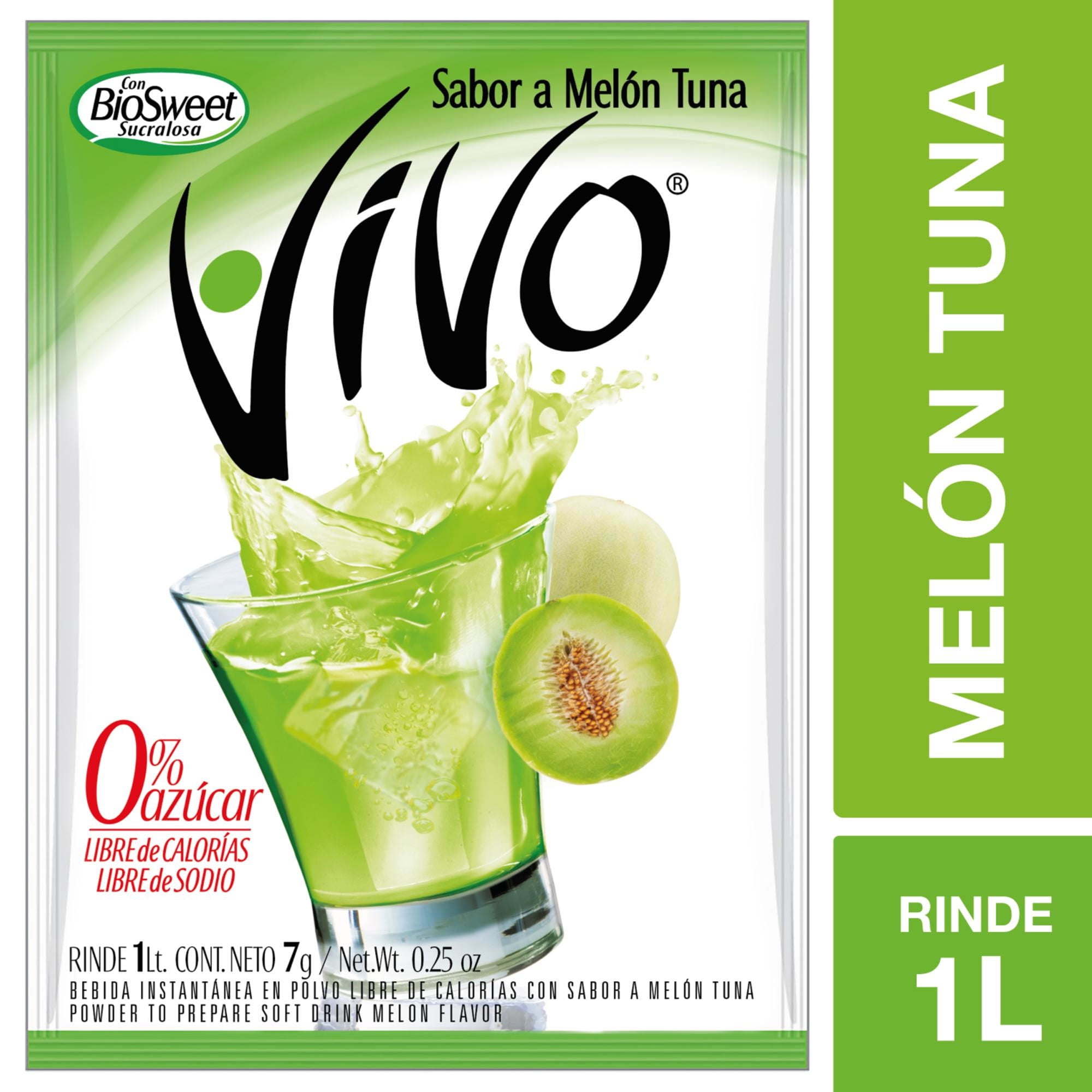 Jugo En Polvo Sabor Melón Tuna Sobre 7 g Vivo