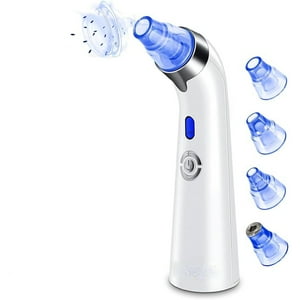 Veatool - Aparatos De Belleza Facial, Aparatos De Absorción De Cabeza Negra, Equipados Con 4 Cabezas De Succión, Regulación De Velocidad En Cinco Marchas, Carga Usb, Limpieza Profunda, Pequeño Y Portátil