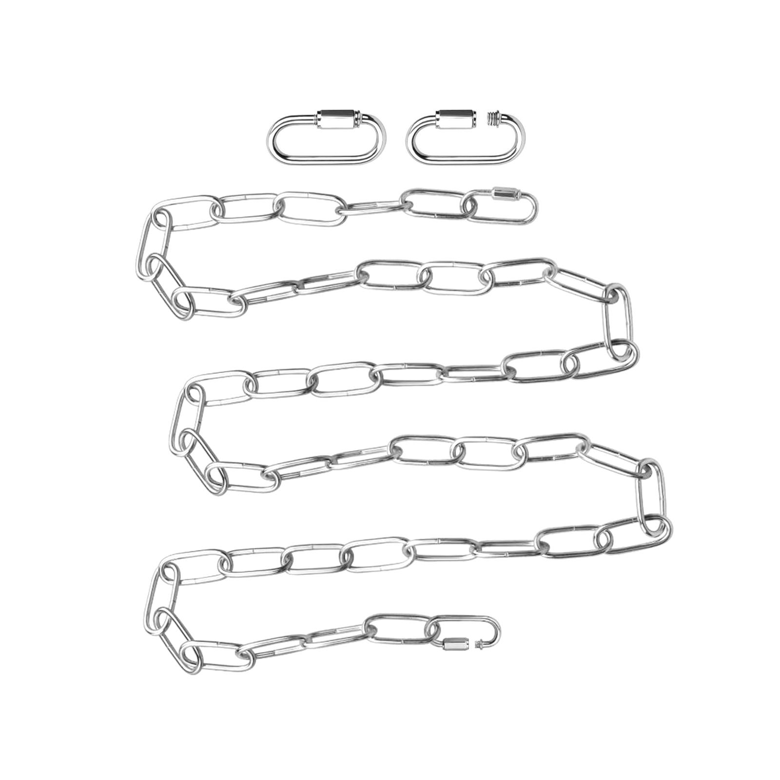 Magideal - Cadena De Iluminación Cadena De Iluminación Colgante Con Bloqueo De Enlace De Conexión Cadena Colgante De Iluminación De Metal Para Lámpara Colgante , Plata