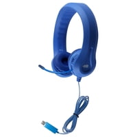 Auriculares Hamiltonbuhl Flex-Phones Trrs Para Niños Con Micrófono, Color Azul